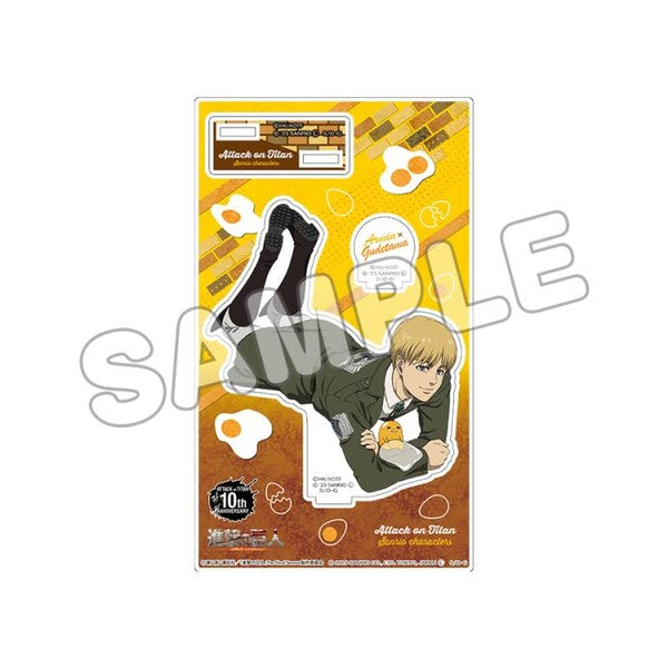 Acrylic Stands - Attack on Titan x Gudetama - Sanrio