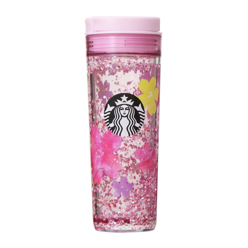 Water Tumbler Pink Glitter 473ml - SAKURA 2024 - Starbucks Japan