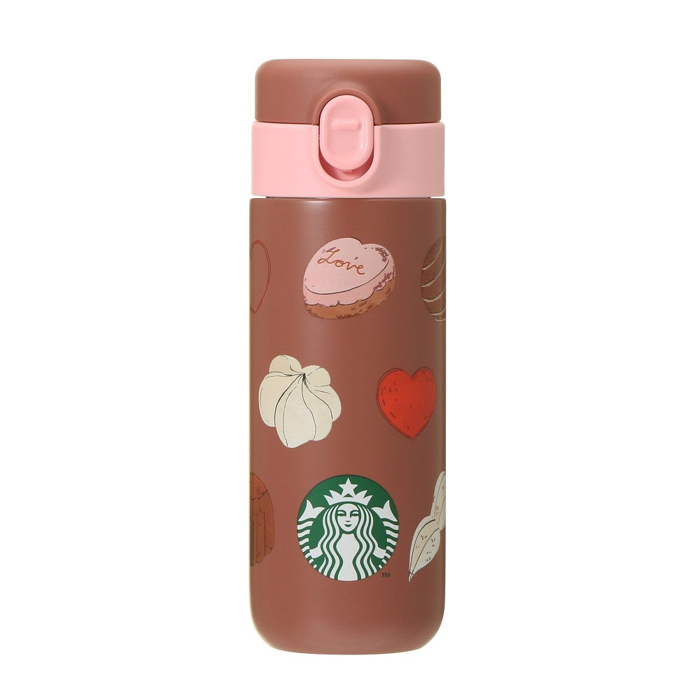 Stainless Steel Bottle Chocolate - Valentine's Collection 2024 - Starbucks Japan