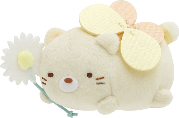 Neko Plush Brooch - Zassou and Fairy Flower Field - San-X