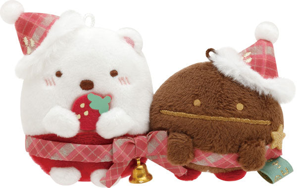 Shirokuma and Mame Master Plush (Tenori) Strawberry Christmas - Sumikko Gurashi - San-X