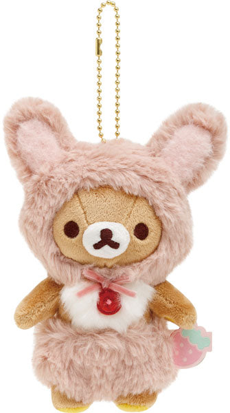 Rilakkuma - Full of Strawberry Day Burasage Plush - Rilakkuma