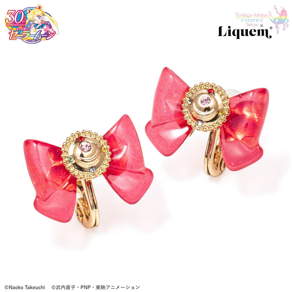 Transformation Brooch Ribbon (Clip On Earrings) - Liquem - Sailor Moon Store