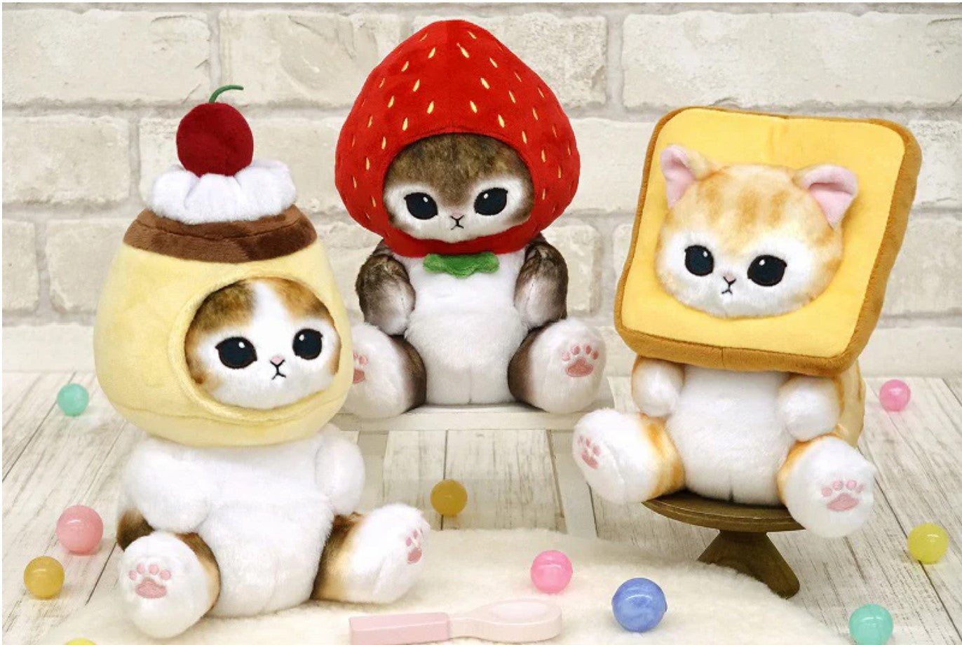 Strawberry Cat Potetama Plush Toy - Mofusand