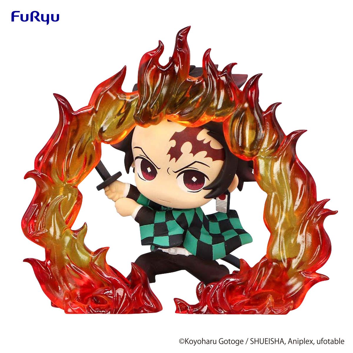 Tanjiro Kamado Hinokami Kagura Version Hold Statue - Demon Slayer: Kimetsu no Yaiba