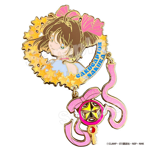 Sakura Pin Badge w/ Star Key - Cardcaptor Sakura