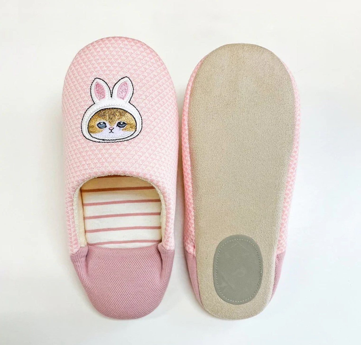 Bunny and Carrot - Pink Pastel Babouche Slippers - Mofusand