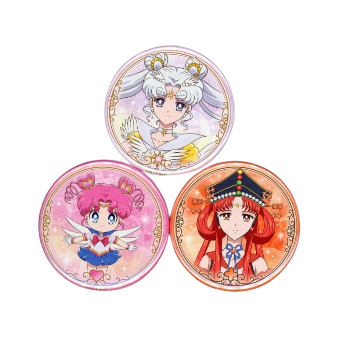 Sailor Cosmos, ChibiChibi, Princess Kakyu Badges - Pretty Guardian Sailor Moon Cosmos Movie Collection