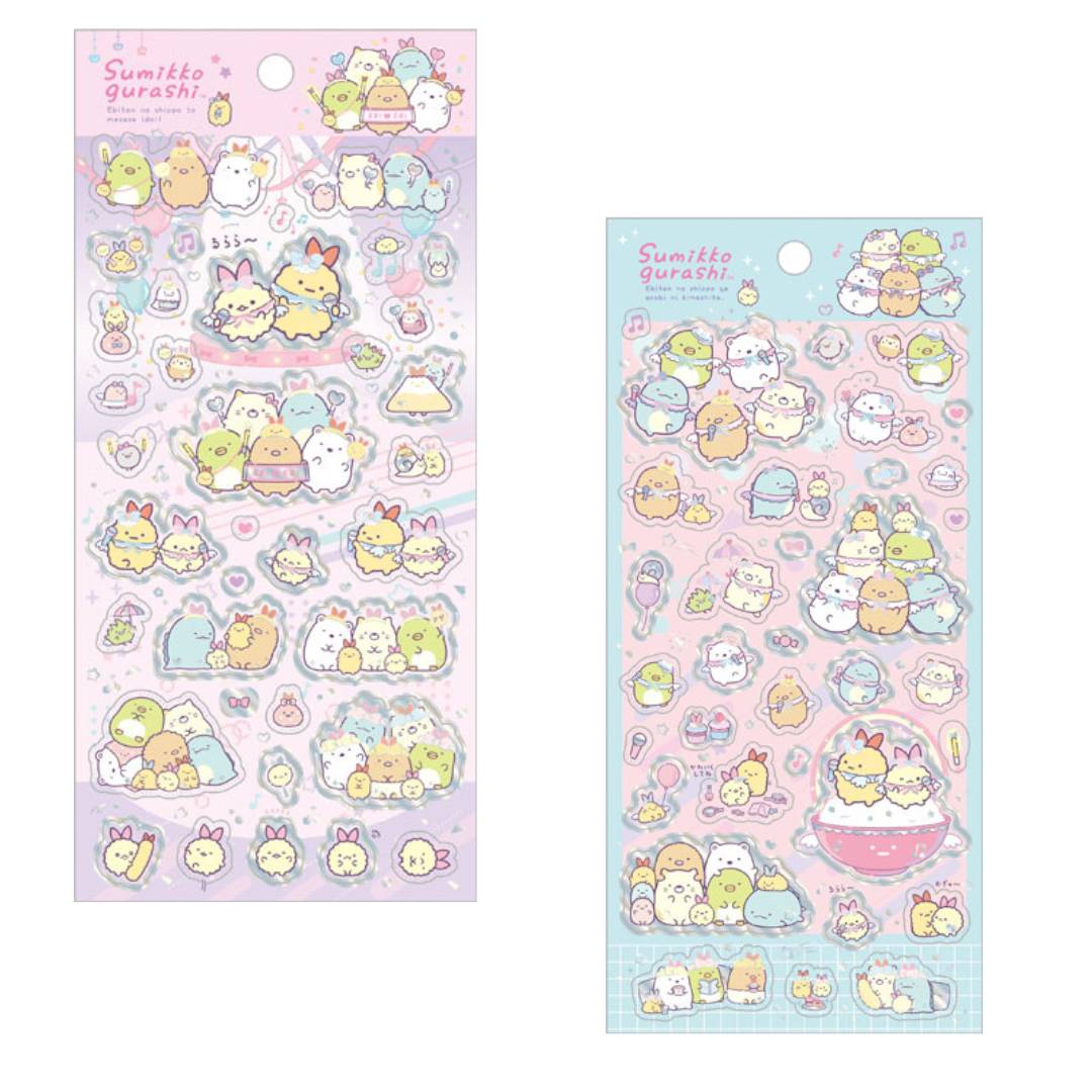 Holographic Sticker - Sumikko Gurashi Tenshi na Ebiten Idol - Sumikko Gurashi