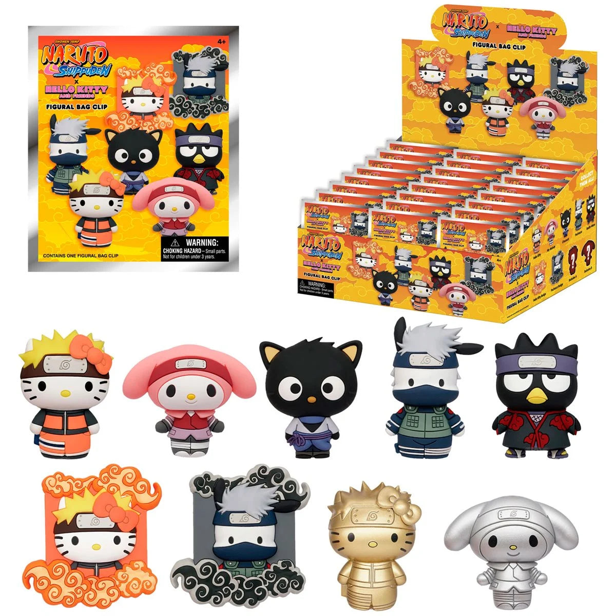 [Blind Bag] Hello Kitty x Naruto Figural Bag Clip - Sanrio