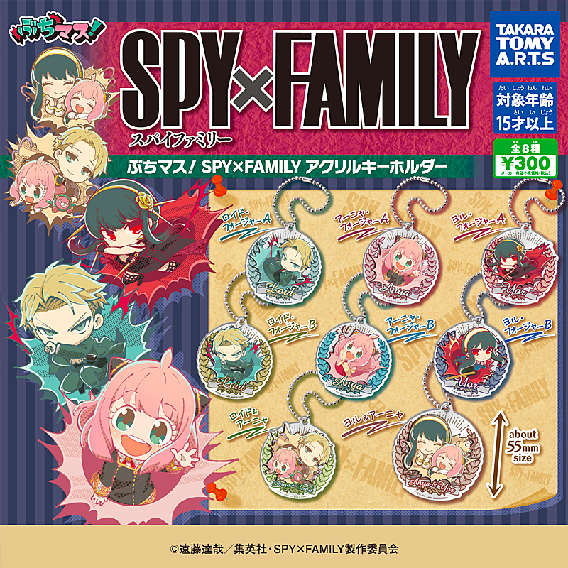 [Gashapon] Buchimasu! Series Acrylic Keychain - Spy x Family (SET / Individual)