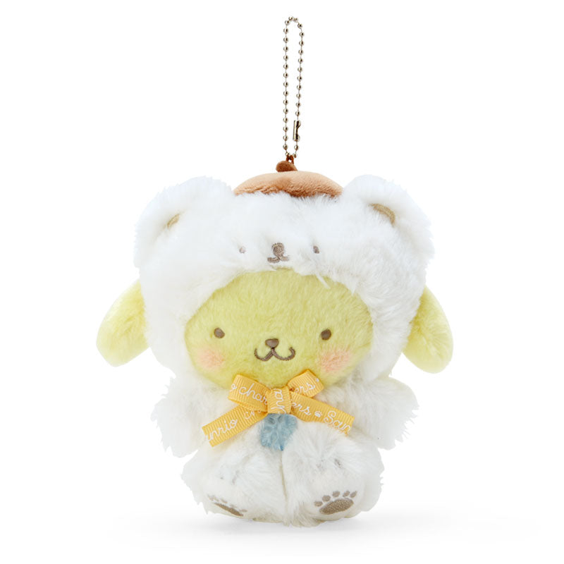 Pompompurin Keychain Plush - Snow Bear Christmas Design - Sanrio