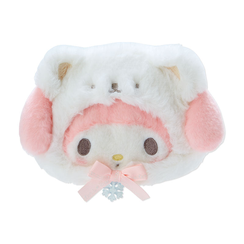 My Melody Fluffy Pouch - Snow Bear Christmas Design - Sanrio